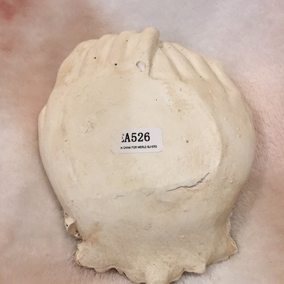 Open Hands Antiqued Ceramic  Trinket Holder, unique table accent NWOT 5” X 4” - Picture 6 of 11